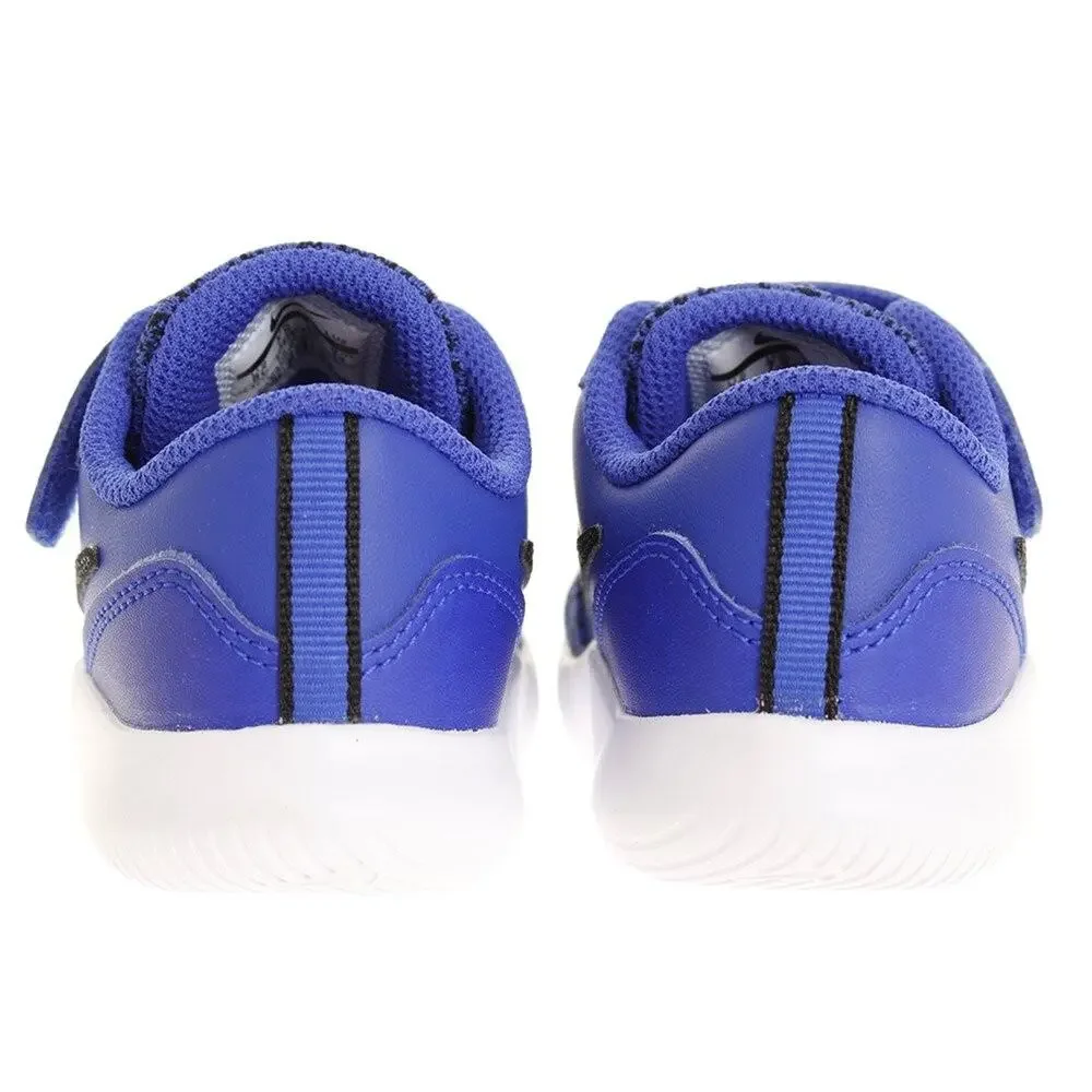 NIKE TODDLER FLEX CONTACT (TDV) RACER BLUE BLACK WHITE SIZE 6